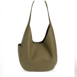Madewell Oversized Shopper Bag Leather Olive